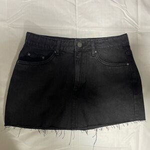 Cotton On Black Denim Mini Skirt – Size 28 US 6